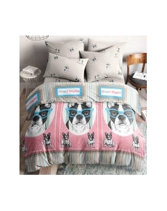 Комплект постельного белья Ночь нежна Миссис Ли Поплин 1.5сп. 70x70 / 9870-2+9871-2