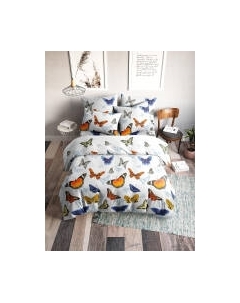 Комплект постельного белья Бабочки 70248-1 Бязь 120гр. сем Веселина