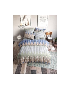 Комплект постельного белья Веселина Зигзаг 7931-1 Бязь 120гр. евро