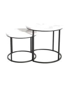 Комплект журнальных столиков Halmar Oreo / V-CH-OREO-LAW-BIALY_MARMUR