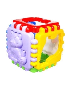 Развивающая игрушка РЫЖИЙ КОТ Логический куб Любимая ферма / RC-И-9086 Рыжий кот