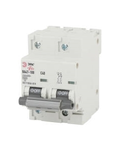 Выключатель автоматический ЭРА Pro NO-902-275 ВА47-100 2Р 40А 10кА / Б0048865 Эра