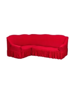 Чехол на угловой диван Софатэкс Люкс ПО-2 с оборкой / 00860