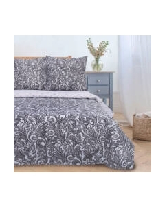 Комплект постельного белья Вензель серебро / 2588664 Этель
