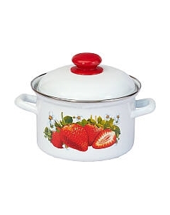 Кастрюля Сочная клубника С-1608 АП2/4 Лысьвенские эмали