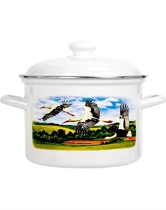 Кастрюля Лысьвенские эмали Аисты С-1615 АП2/4