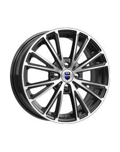 Литой диск Меандр 16x6" 4x100мм DIA 67.1мм ET 40мм Алмаз черный K&k