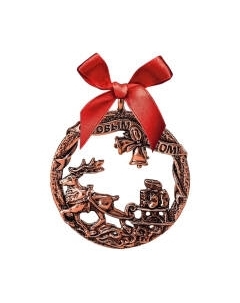 Елочная игрушка С Новым Годом / КМ2420ИР06 Кольчугинский мельхиор