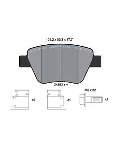 Тормозные колодки 2456301 Textar