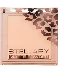 Компактная пудра для лица, шелковистая текстура с матирующим эффектом Pressed Powder Stellary