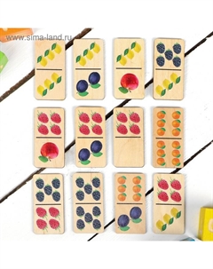 Домино деревянное «Вкусное домино» Десятое королевство