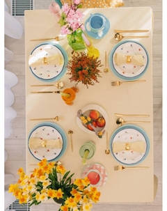 Тарелка «Романс», d=19.5 см, костяной фарфор, белая Доляна