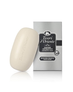 Мыло твёрдое ароматическое белый мускус, 125 г Tesori d'oriente