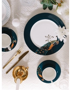 Тарелка WY Royal bird, d=26.5 см, фарфор, синяя Wilson&young