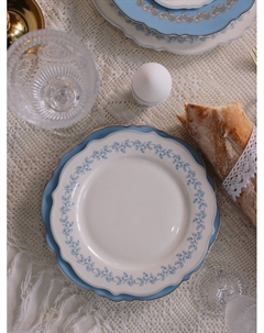 Тарелка WY Royal blue, d=20 см, фарфор, белая Wilson&young