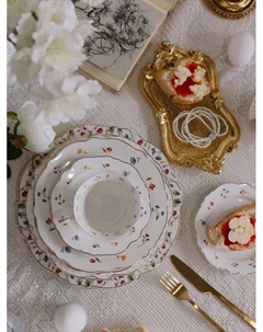 Тарелка WY Flowers song, d=26.5 см, фарфор, белая Wilson&young