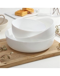 Набор форм для запекания Diwali, 3 шт.: 1.3 л, 2 л, 2.8 л, стеклокерамика, белый Luminarc