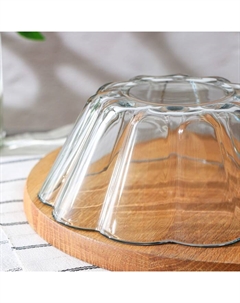 Форма для выпечки и запекания Borcam, 1,6 л, d=22 см, жаропрочное стекло, прозрачная Pasabahce