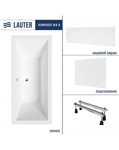 Oasis 170х75 21203070 (с ножками, лицевым и торцевым экраном) Lauter