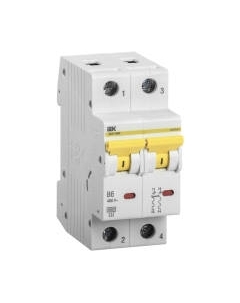 Выключатель автоматический IEK ВА47-60M 2Р 6А 6кА B / MVA31-2-006-B Iek