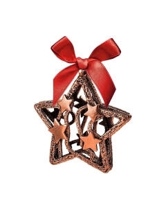 Елочная игрушка Звезда / КМ2418ИР06 Кольчугинский мельхиор