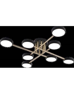 Потолочный светильник Mirastyle MH-3258/8 BK+GOLD