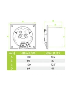 Вентилятор накладной AirRoxy dRim 01-071 Airroxy