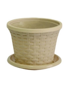 Вазон Ротанг Круглое с поддоном / 3248102 Violet