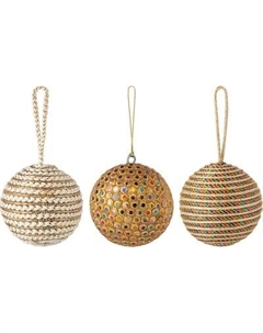 Набор елочных игрушек New Year Essential Disco balls / TK24-NY_DEC0014 Tkano