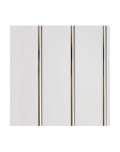 Панель ПВХ Декоруст Люкс Потолочная 3-х секционная Серебристый