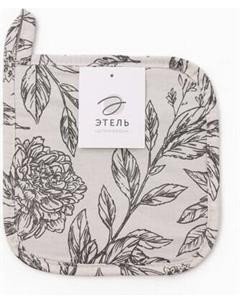 Прихватка Black flowers / 10283367 Этель