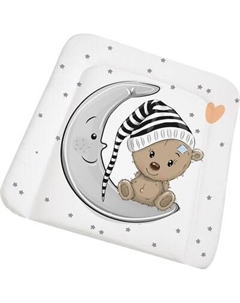 Пеленальный матрас Boom Baby Мишка на луне 65x55 / BB/ПН-08 Boom baby