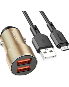 Зарядное устройство автомобильное BZ19 Micro Borofone