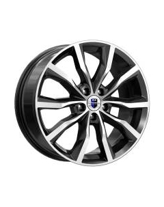 Литой диск K&K Портер 18x7.5" 5x108мм DIA 60.1мм ET 47мм Алмаз черный K&k