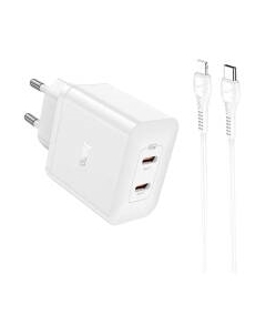 Зарядное устройство сетевое N35 + кабель Type-C to iP Hoco