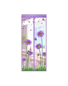 Москитная сетка на дверь Мультидом Герберы CF84-140