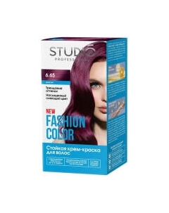 Крем-краска для волос Studio Professional Fashion Color 6.65 Studio professional