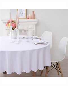 Скатерть Доляна Однотонная d300 / 7620668