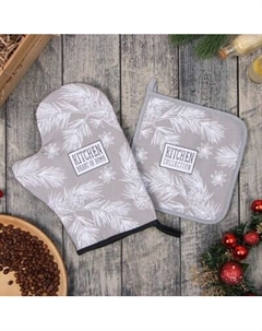 Набор прихваток Рождественские ветки / 9618509 Этель