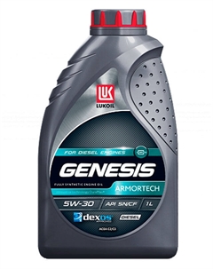 Лукойл Масло моторное синтетическое GENESIS ARMORTECH Diesel SAE 5w-30 1л Lukoil