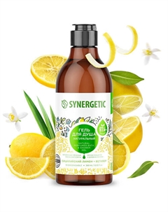 Гель для душа "Сицилийский лимон и ветивер" 380.0 Synergetic