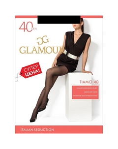 Колготки женские Tiamo 40 ден, цвет чёрный (nero), размер 5 Glamour