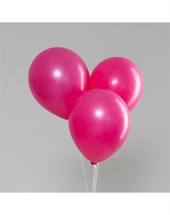 Воздушные шары латексные 10", пастель, 100 шт., фуксия Neotex co