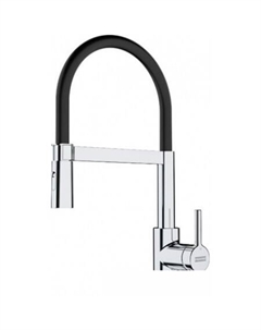 Смеситель Lina Semi-pro 115.0626.085 (хром/черный) Franke