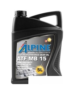 Трансмиссионное масло ATF MB 15 5л Alpine
