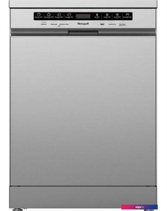 Отдельностоящая посудомоечная машина DW 6038 D Dual Wash Silver Weissgauff