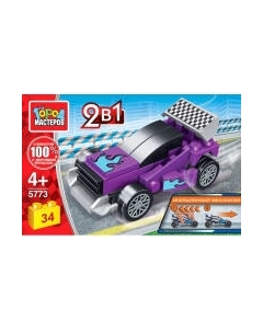 Конструктор инерционный Город мастеров Спорткар 2в1 / 5773-BY