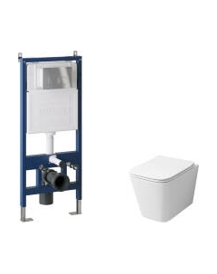 Унитаз подвесной с инсталляцией Grossman GR-4441S+900.K31.01.000+700.K31.02.100.100