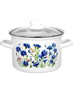 Кастрюля Васильки С-1612САП2/4ЭК Лысьвенские эмали