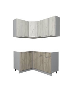 Кухонный гарнитур Интерлиния Мила Лайт 1.2x1.5 без столешницы